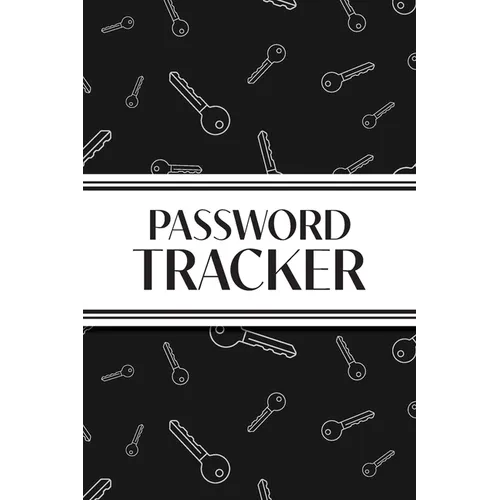 Password Tracker (Black Keys): 6"x9" Alphabetical Password Logbook for Easy Organization