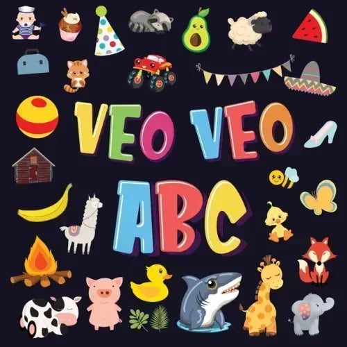 Veo Veo - ABC: Un Juego de Buscar y Encontrar, ¡Súper Divertido para Niños de 2 a 4 Años! Juego de Adivinanzas de la A a la Z, con Alfabeto Colorido p