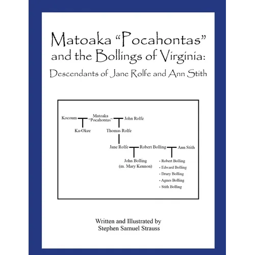 Matoaka "Pocahontas" and the Bollings of Virginia: Descendants of Jane Rolfe and Ann Stith