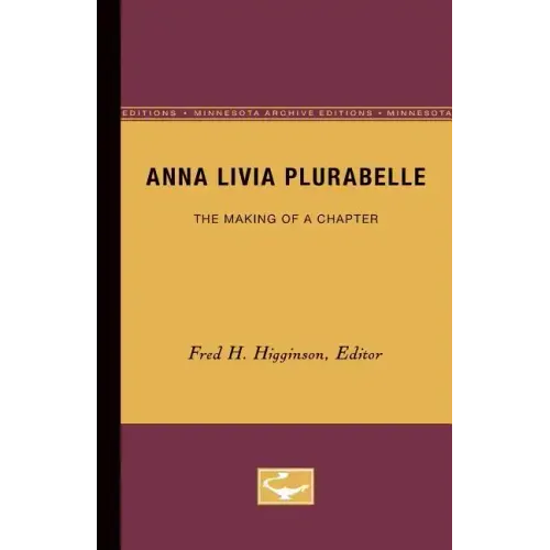 Anna Livia Plurabelle: The Making of a Chapter