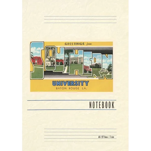 Vintage Lined Notebook Greetings from Southern University, Baton Rouge