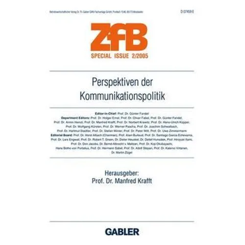 Perspektiven Der Kommunikationspolitik