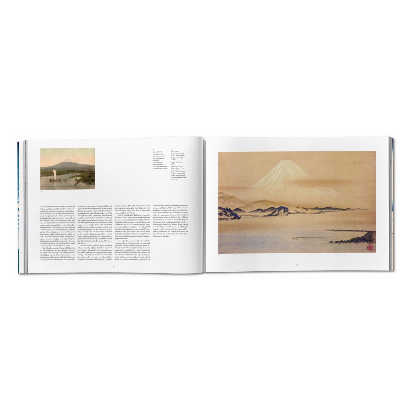 Hokusai. Thirty-six Views of Mount Fuji (German, French, English) Book