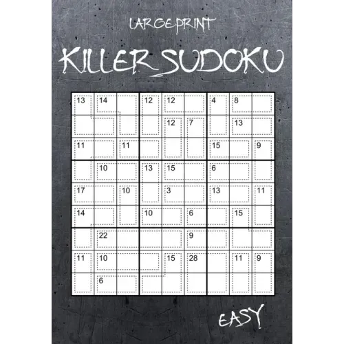 Large Print Easy Killer Sudoku: 100 Sumdoku Puzzles - Sudoku Variant Paperback Game