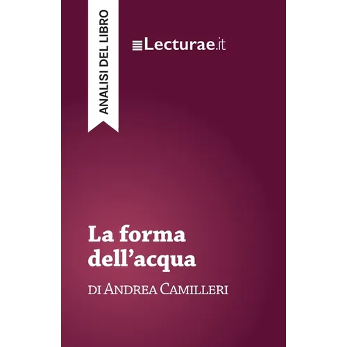 La forma dell'acqua - Andrea Camilleri (analisi del libro)