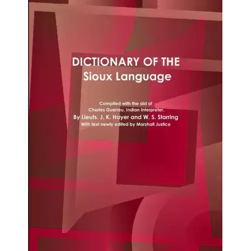 Dictionary of the Sioux Language