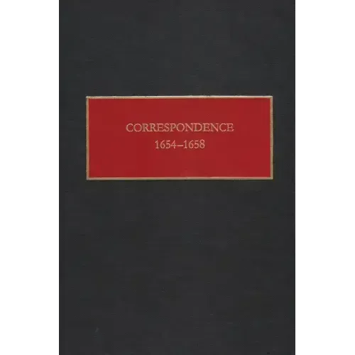 Correspondence, 1654-1658