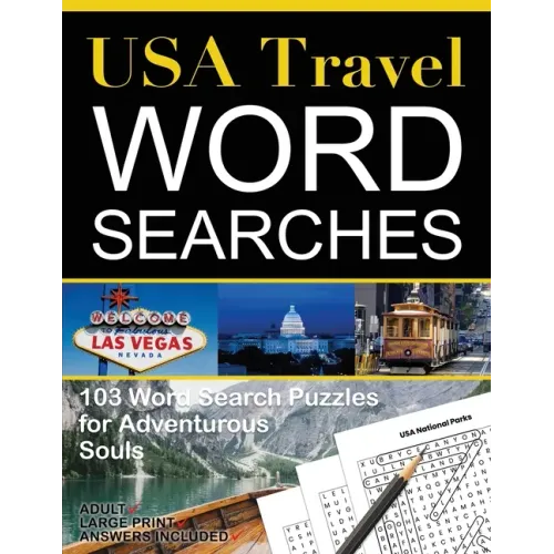 USA Travel Word Searches: 103 Word Search Puzzles for Adventurous Souls