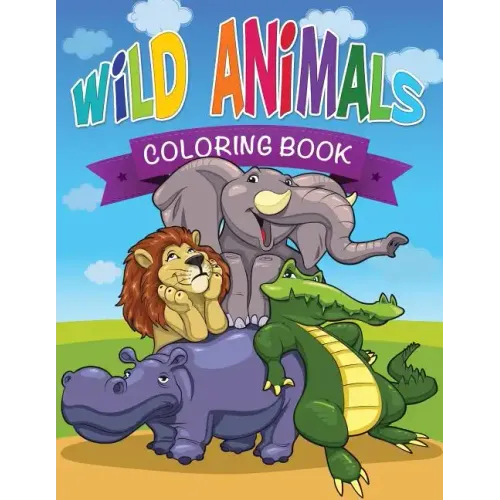 Wild Animals Coloring Book