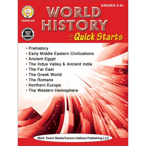 World History Quick Starts Workbook, Grades 4 - 12