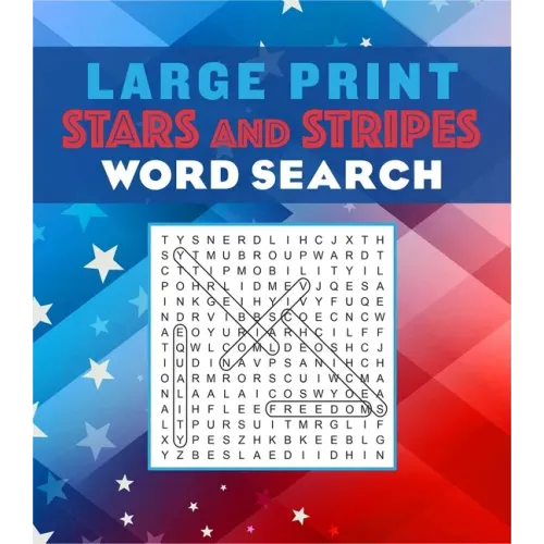 Large Print Stars and Stripes Word Search