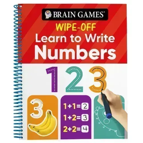 Brain Games Wipe-Off - Learn to Write: Numbers (Kids Ages 3 to 6)