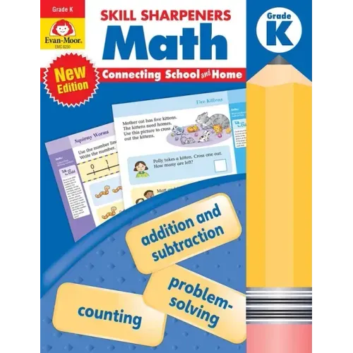 Skill Sharpeners: Math, Kindergarten Workbook