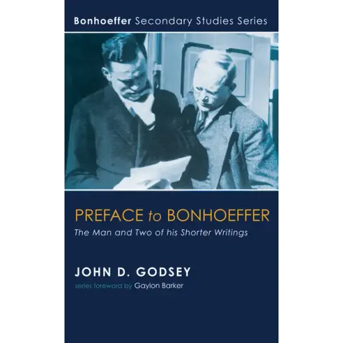 Preface to Bonhoeffer
