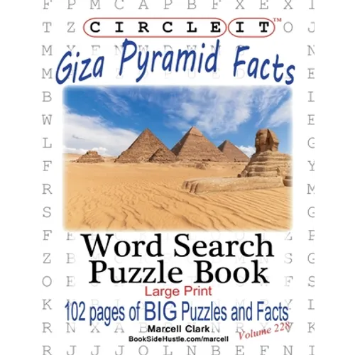 Circle It, Giza Pyramid Facts, Word Search, Puzzle Book