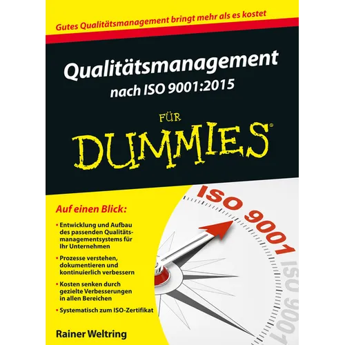 Qualitätsmanagement nach ISO 9001-2015 für Dummies
