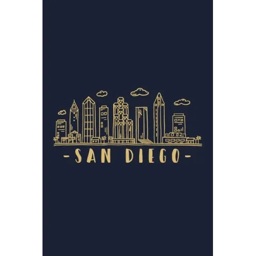 San Diego Skyline: San Diego travel inspired design. City of California, sights and history. Skyline and Cityscape.
