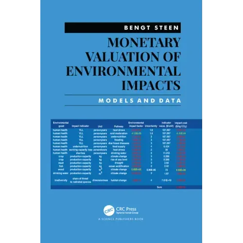 Monetary Valuation of Environmental Impacts: Models and Data