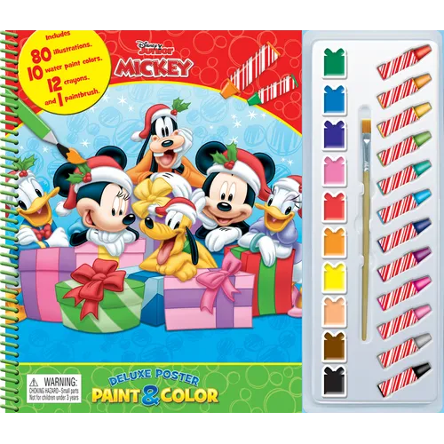 Disney Mickey Xmas Deluxe Poster Paint & Color