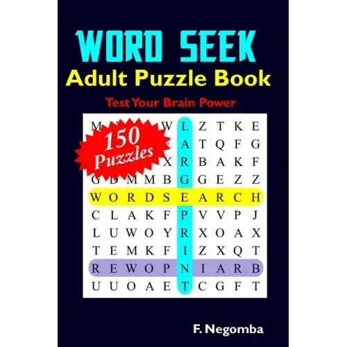 WORD SEEK Adult Puzzle Book