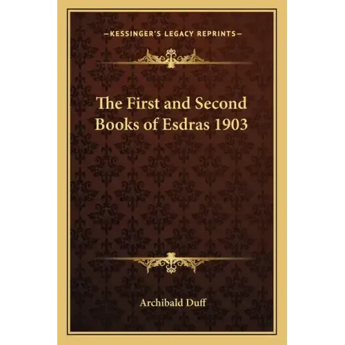 The First and Second Books of Esdras 1903