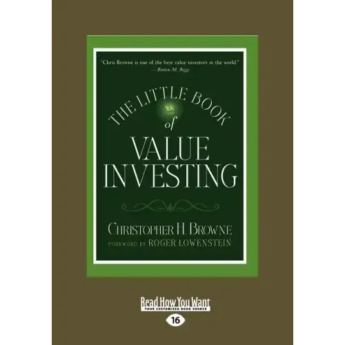 The Little Book of Value Investing (Large Print 16pt)