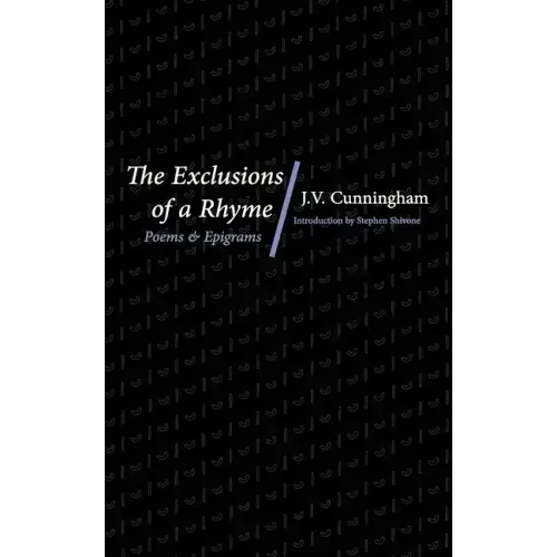 The Exclusions of a Rhyme: Poems and Epigrams