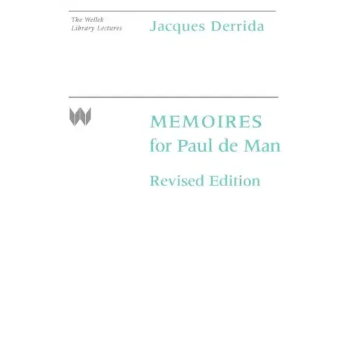 Memoires for Paul de Man