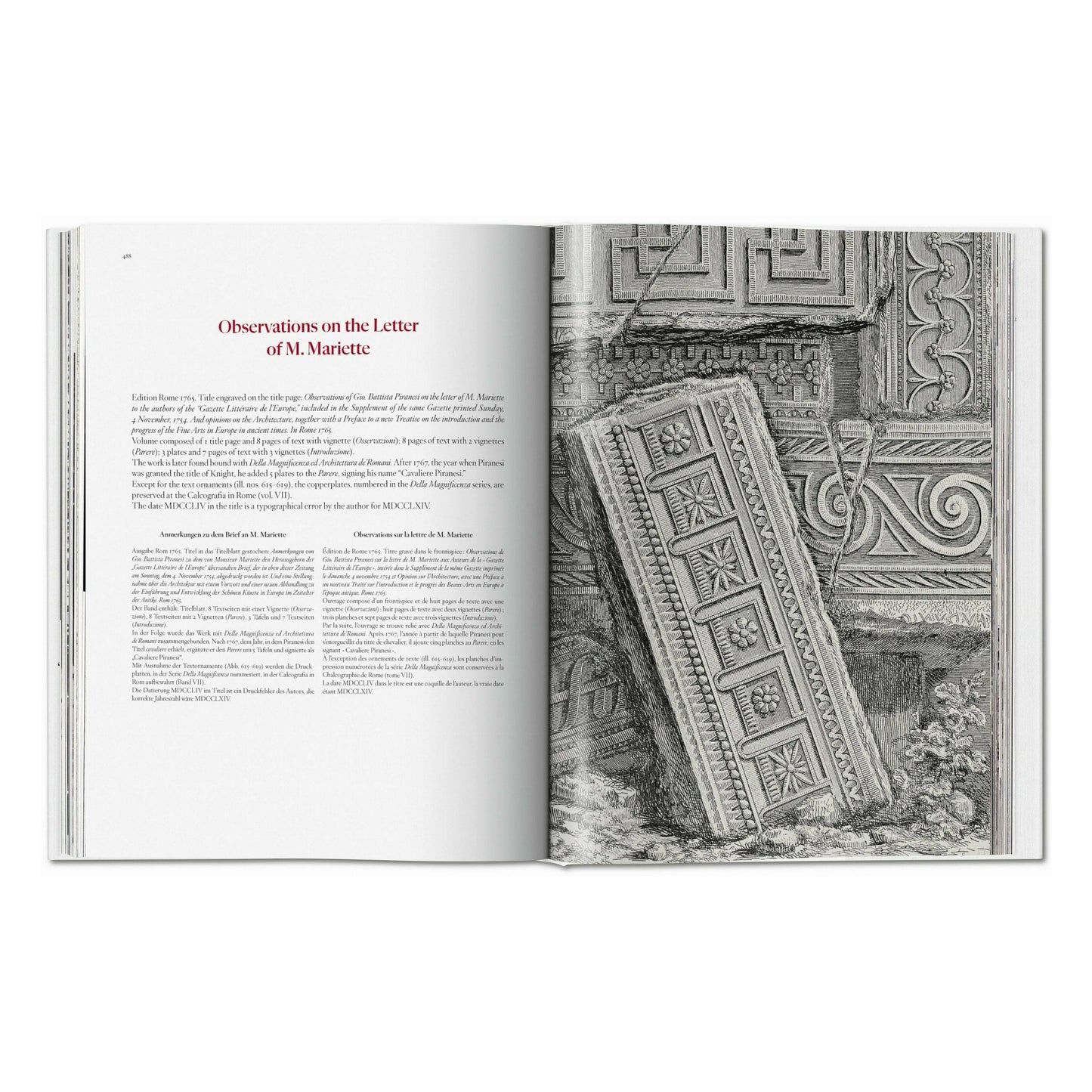 Piranesi. The Complete Etchings (German, French, English) Book