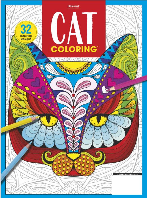 Blissful - Cat Coloring Book: 50+ Images Presented In Our Trademarked Coloring Format To Uplifted, Fulfill, Relax and Satisfy Your Inner Picasso