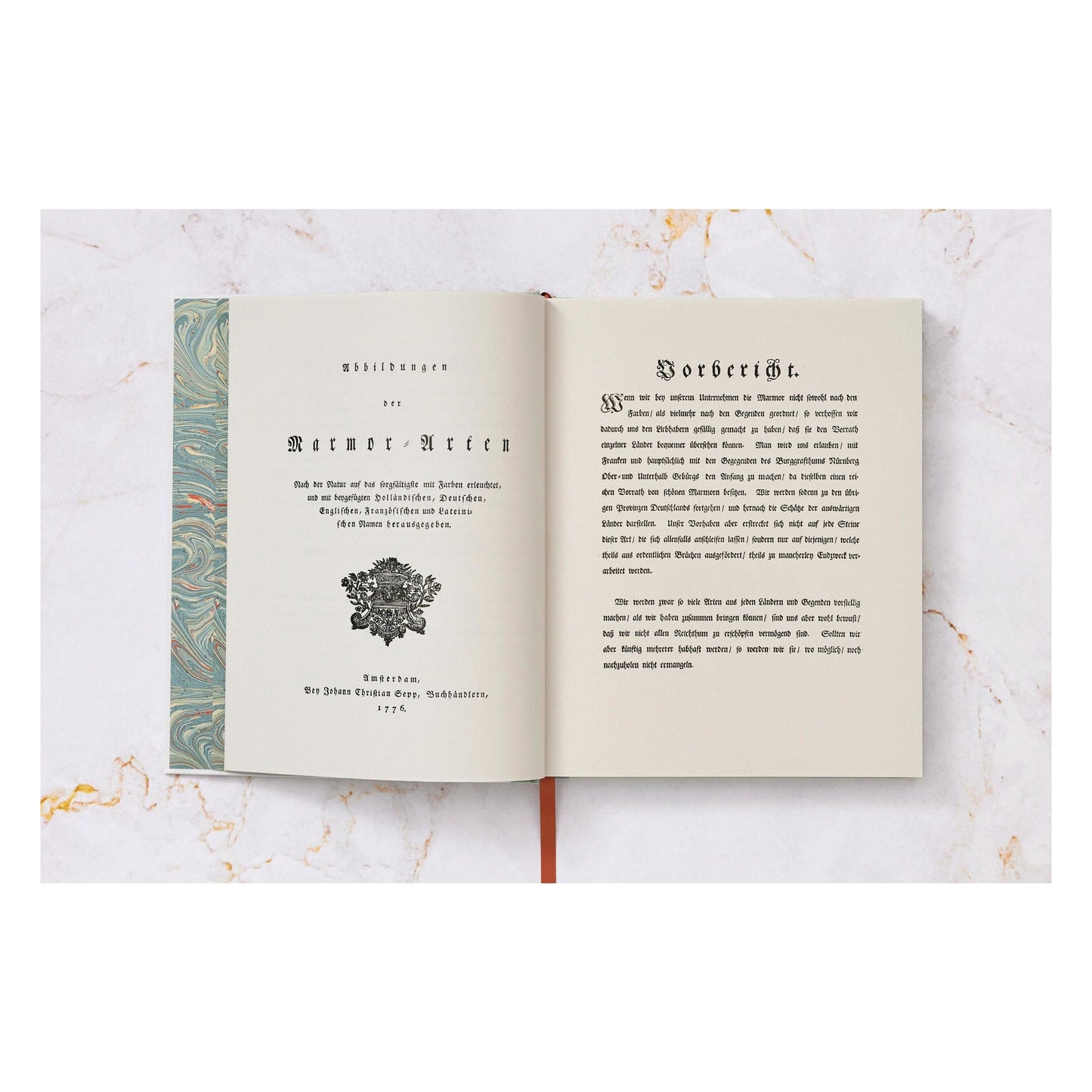 Jan Christiaan Sepp. The Book of Marble (German, French, English) (FFE) Book