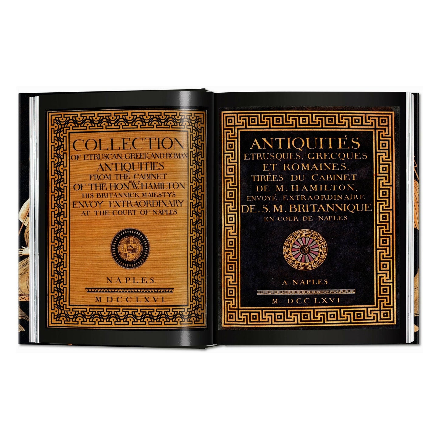 D'Hancarville. The Complete Collection of Antiquities from the Cabinet of Sir William Hamilton (German, French, English) Book