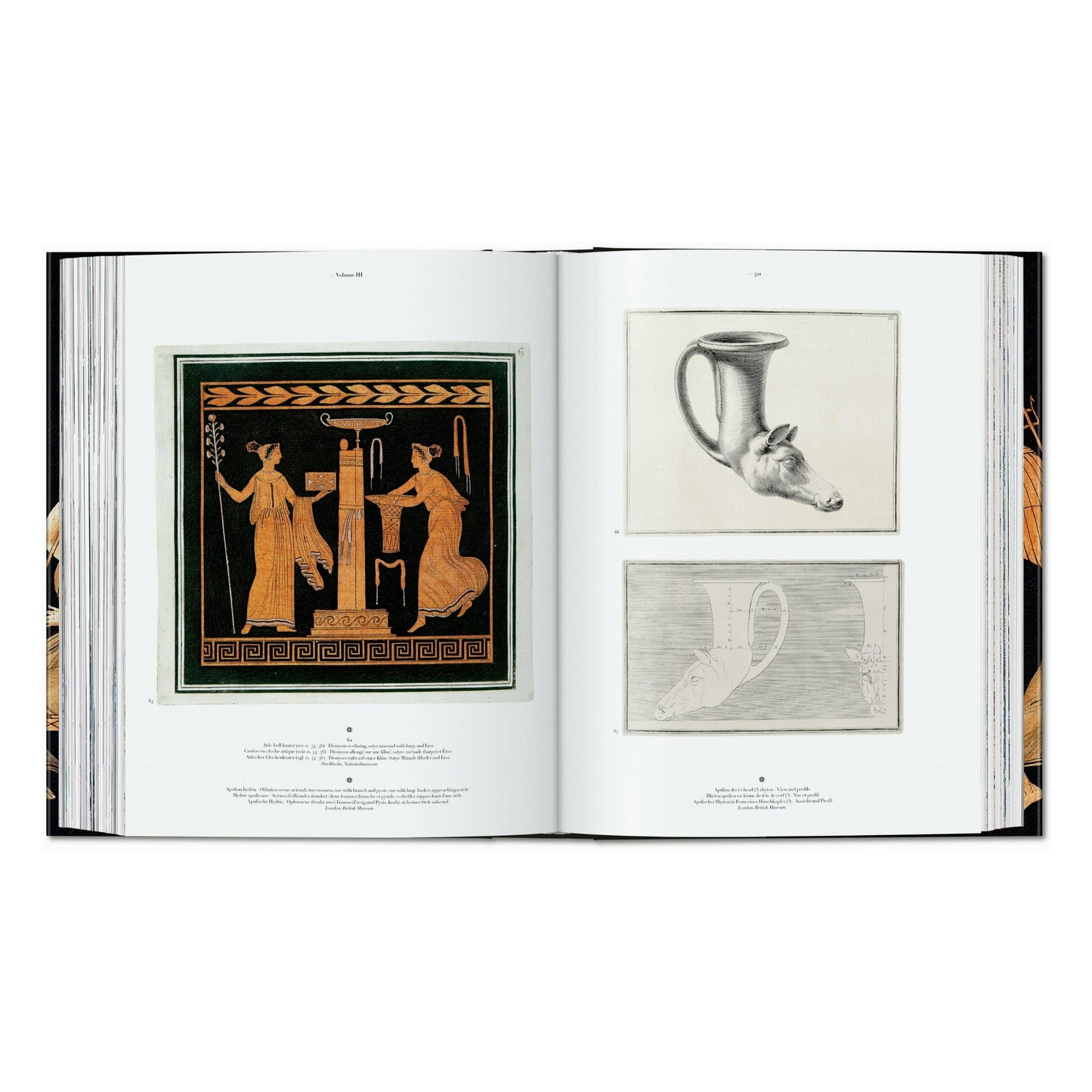 D'Hancarville. The Complete Collection of Antiquities from the Cabinet of Sir William Hamilton (German, French, English) Book