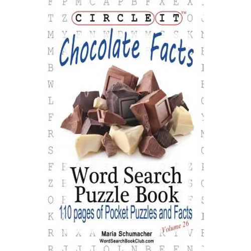 Circle It, Chocolate Facts, Word Search, Puzzle Book