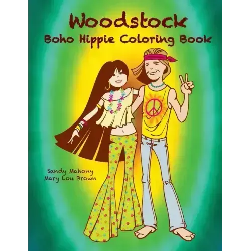 Woodstock Boho Hippie Coloring Book