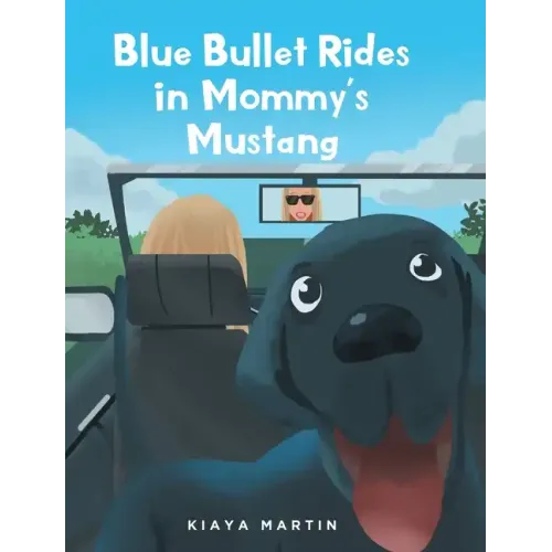 Blue Bullet Rides in Mommy's Mustang