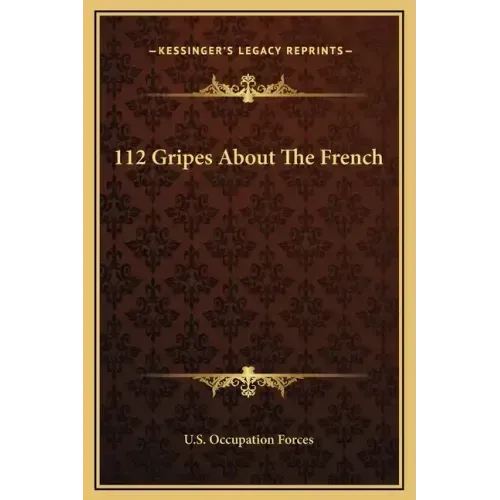 112 Gripes about the French