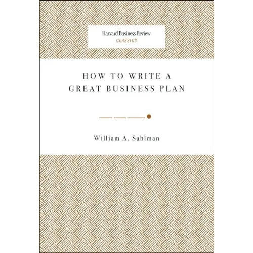 How to Write a Great Business Plan