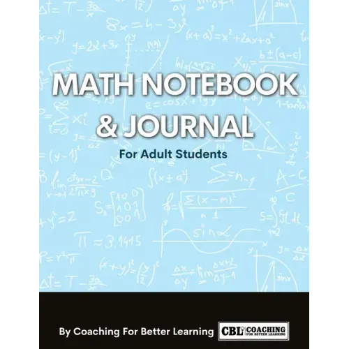 Math Notebook and Journal For Adult Students