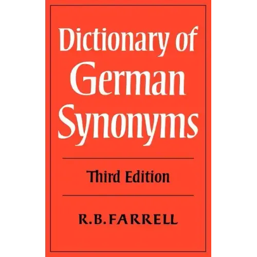 Dictionary of German Synonyms