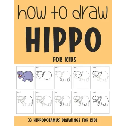 How to Draw Hippo for Kids
