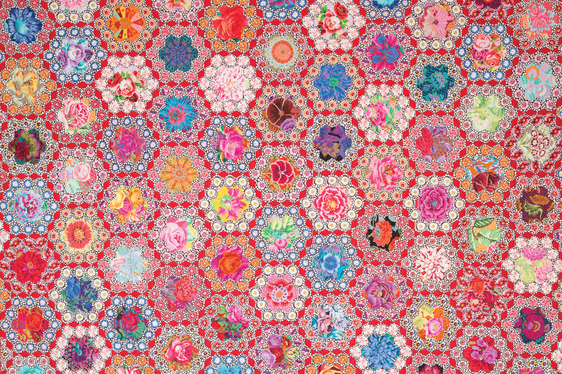 Kaffe Fassett's Fabulous Florals Quilt Jigsaw Puzzle for Adults
