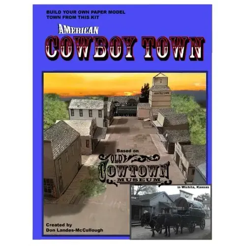 American Cowboy Town: A Paper Model Kit