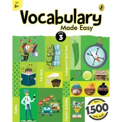 Vocabulary Made Easy Level 3: Fun, Interactive English Vocab Builder, Activity & Practice Book with Pictures for Kids 8+, Collection of 1500+ Everyday