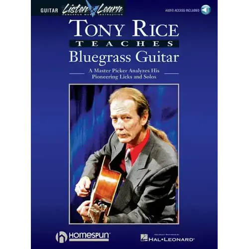 Tony Rice Teaches Bluegrass Guitar Book/Online Audio