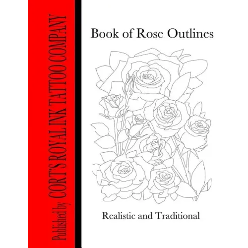 Book of Rose Outlines: Book of rose outlines coloring book