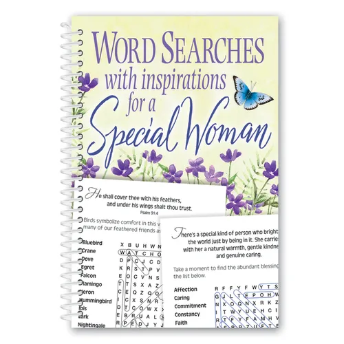 Word Searches with Inspirations for a Special Woman