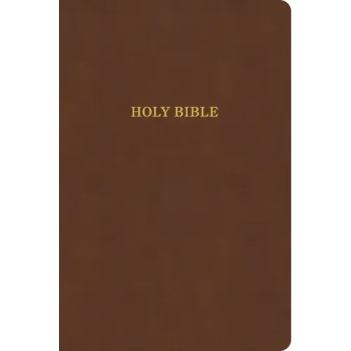 KJV Large Print Thinline Bible, Value Edition, Brown Leathertouch: Holy Bible