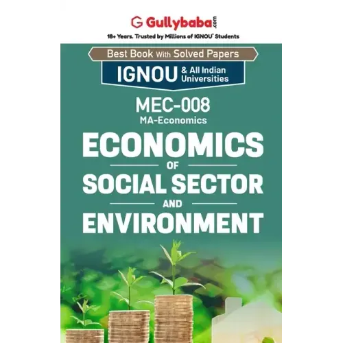 MEC-08 Economics of Social Sector and Environment