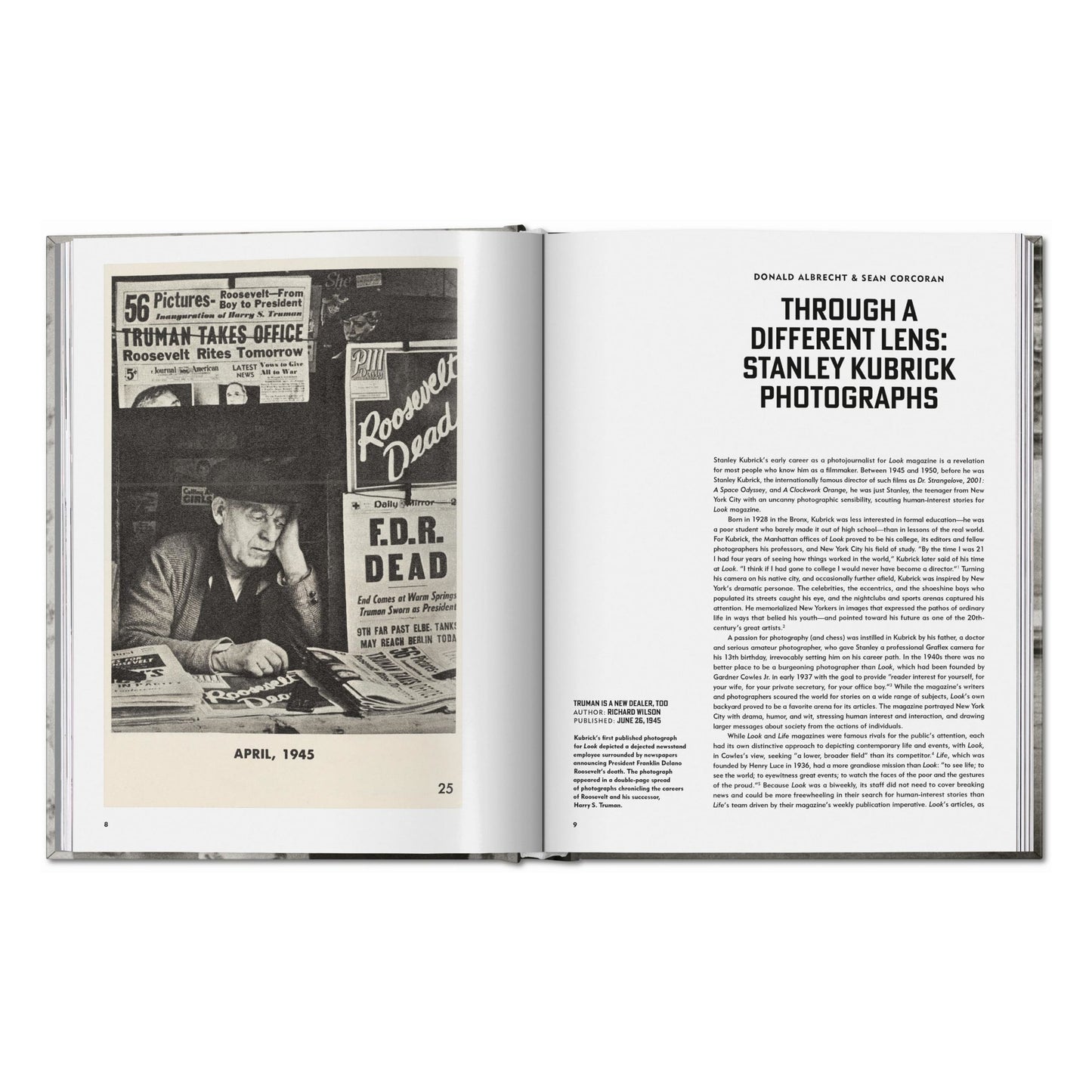 Stanley Kubrick Photographs. Through a Different Lens (German, French, English) Book